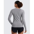 thumbnail image 3 of CRZ YOGA Seamless Long Sleeve Shirts for Women Workout Athletic Running Yoga Tops Breathable Tshirt, 3 of 6