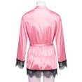 thumbnail image 4 of Puntoco Plus Size Nightdress Clearance,Women Satin Nightdress Silk Lace Lingerie Nightgown Sleepwear Robe Pink M(M), 4 of 5