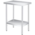 thumbnail image 2 of Kojooin Stainless Steel Prep and Work Table, Heavy Duty Commercial Kitchen Table with Adjustable Undershelf, 2 of 5
