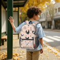 thumbnail image 6 of Rooster and Text Pink Pattern 17" School Backpacks for Teens,Waterproof Oxford Fabric,S-Shape Padded Straps for School,Travel,Hiking,Camping, 6 of 6