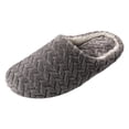 thumbnail image 5 of Fuzzy Slippers House Shoes for Women Men Soft Cozy Warm Plush Bedroom Home Slide Memory Foam Indoor Slip on for Guest, 5 of 7