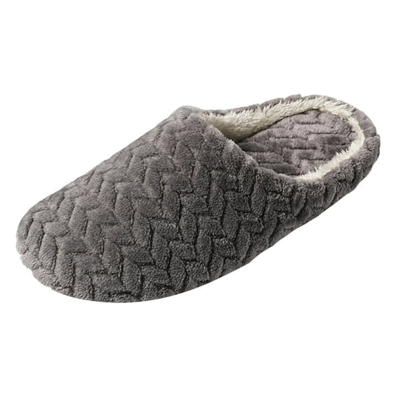 YLYL House Slippers for Women 2025 Warm Comfy Memory Foam Anti-Skid Indoor Outdoor Shoes