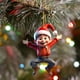 thumbnail image 4 of Acrylic Dwarf Christmas Tree Pendant Cute Dwarf Flat Print Chinese Doll Pendant, 4 of 6