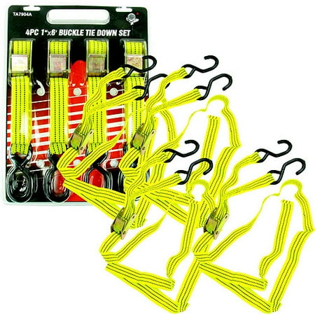 Stalwart 4-Piece Buckle Tie Down