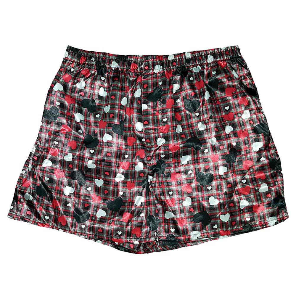 Mens Plaid Hearts Valentine