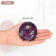 thumbnail image 3 of Uxcell Paquete de 3 Bolas Decorativas para Cuencos, Bolas de Vidrio Mosaico de 2.4 Pulgadas para Decoración del Hogar/Mesas de Comedor [Morado], 3 of 7