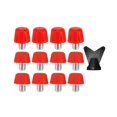 thumbnail image 3 of harper 12 Pcs Crampons de Bottes de Soccer de Rechange Crampons de Chaussures de Soccer Filetés Antidérapants Rouges, 3 of 10