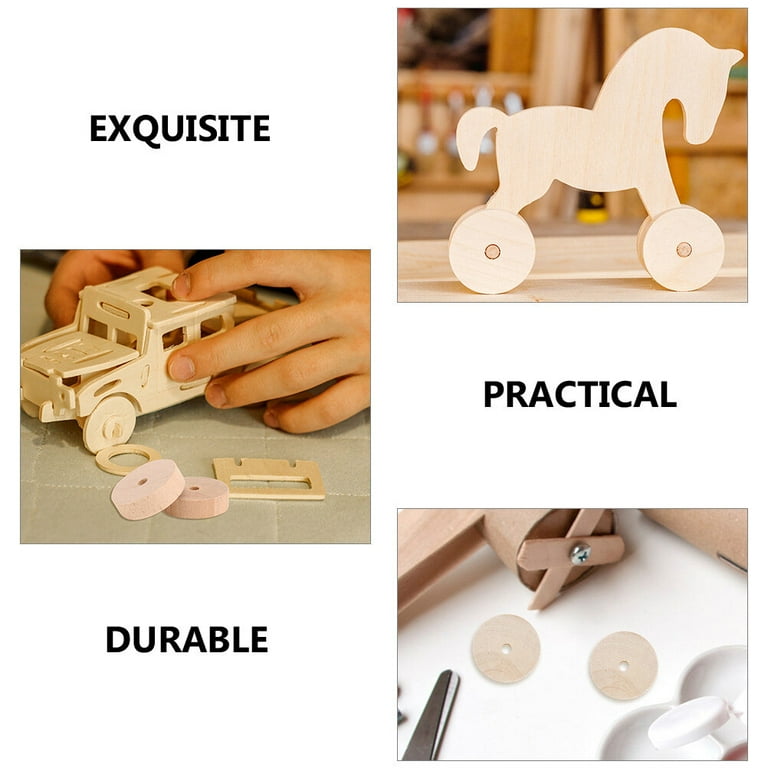 Small wooden wheels for toys sales