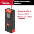 thumbnail image 3 of Hyper Tough New 100-ft Laser Distance Measuring Tool, Model 43035, 3 of 10