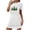 White, variant on PRINxy Women's Plus Size Christmas Short Sleeve Round Neck Chest Print Nightgown with All Day Comfort for Sleep and Loungewear Wear Purple XL