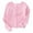 Pink, variant on uikmnh Cute Tops Girls Velvet Ballet Wrap Sweater Long Sleeve Warm Blouse for Autumn Winter Dance and Casual Wear Size:3-4 Years