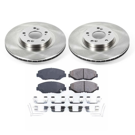 Ultimate Brakes Front Ceramic Brake Pad and Rotor Kit with Hardware WM80869