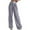 Gray-02, variant on REALiKUN Women's Smocked High Waisted Cotton Linen Wide Leg Pants Palazzo with Pockets Casual High Waist Long Pants Trousers