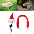 thumbnail image 3 of Disfraz Navideño De Reptil, Gorro Pequeño Para Mascotas, Bufanda, Franela, Usable, Fijado Firmemente Para Cobayas, Lagarto, Hámster, 3 of 7