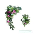 thumbnail image 1 of 2pcs Artificial Flower Swag Arch Decor，Floral Swag Fake Garland for Floral Arrangement Swag Centerpiece Reception Backdrop Decoration, 1 of 10