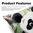 thumbnail image 2 of Panda Velvet Throw Covers Pillows with Unique Patterns - Set of 2 Decorative Pillow Inserts in 16x16, 18x18, 20x20 Inches for Home Decor and More, 2 of 6