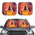 thumbnail image 2 of Haiem Halloween Pumpkin And Elegant Cats Car Windshield Sun Shade (2 Pieces) Foldable Windshield Sun Shade Car Accessories for Truck SUV Pickup-Small, 2 of 7
