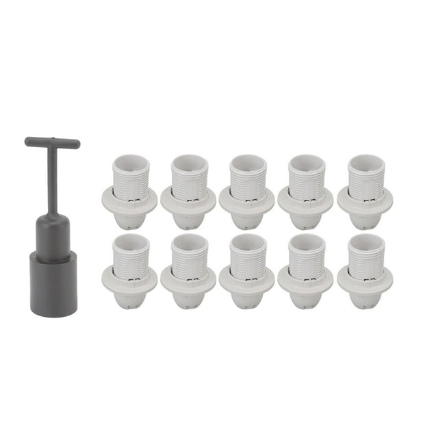 Candle Bulb Socket, Widely Applicable Lamp Holder Copper Core E14 High Temperature for Dining Room Black,White