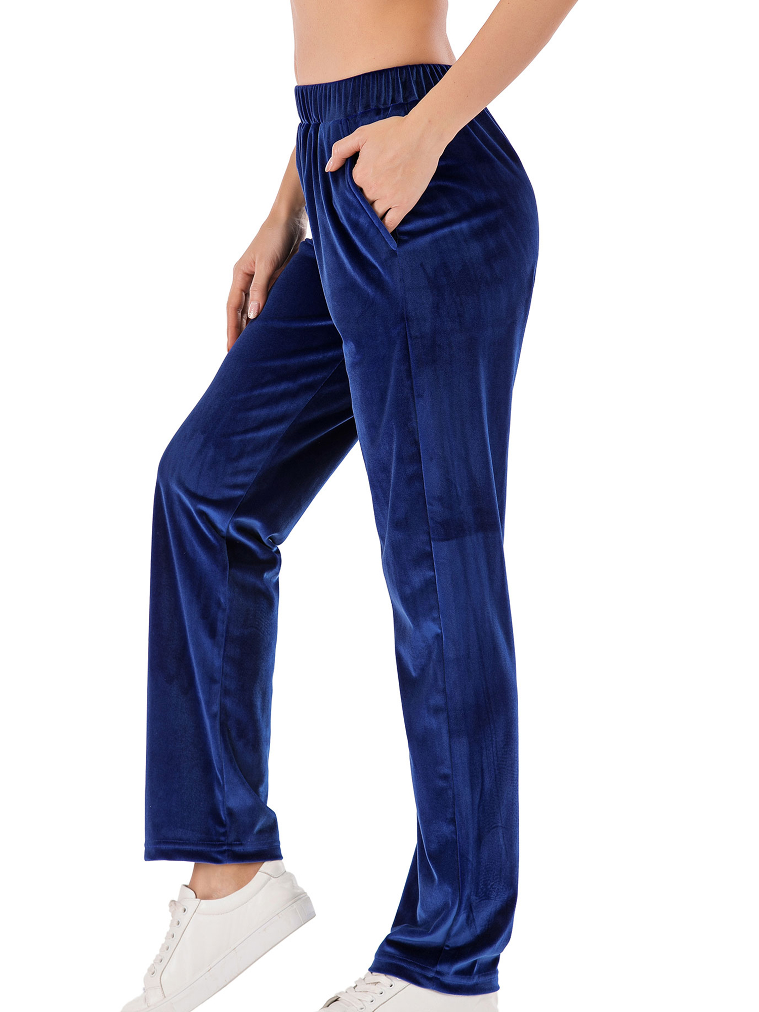 Velour Tracksuit Pants for Women Winter 