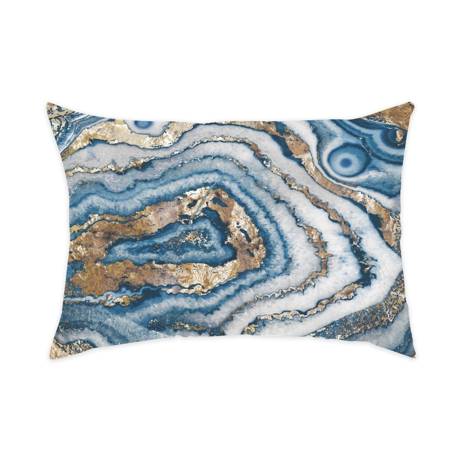 Oliver Gal Artist Co. 'Bleu Agate'DecorativeThrow Pillow