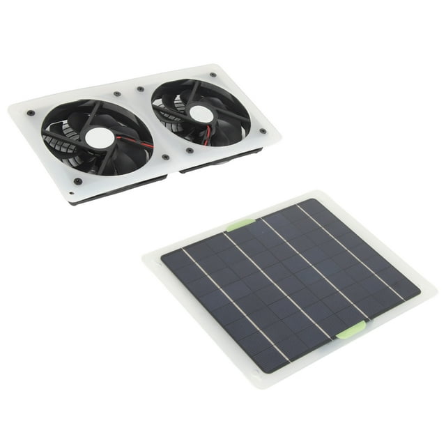 JUEGO DE VENTILADORES DE PANELES Solares, Kit de Ventilador Solar de 12 V Impermeable de 100W Para El Hogar para Invernadero