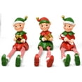 thumbnail image 3 of Christmas Elves Figurines Table Top Decor Set, 3 of 7
