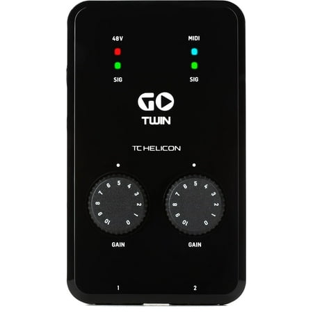 TC Helicon GO TWIN High-Definition 2-Channel Audio/MIDI Interface