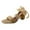 Khaki, variant on BADHUD Womens Lace Up High Heeled Sandals Chunky Block Ankle Strappy Pumps Dress Party Shoes