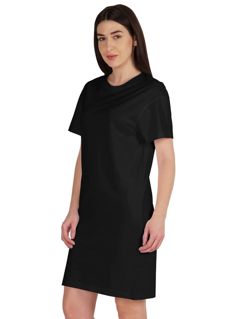 cotton jersey t shirt dress Shaped Cotton Jersey T-Shirt Dress for Women