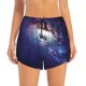 thumbnail image 2 of Balery Planets Stars And Galaxies Pantalones cortos deportivos para mujer con forro y dos bolsillos, elásticos, para entrenamiento, gimnasio, yoga-XX-Large, 2 of 7