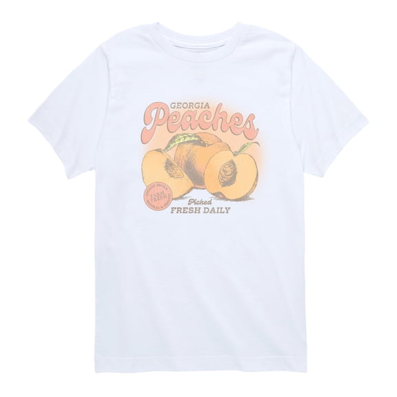 Instant Message - Farm Stand Peaches Short Sleeve Graphic T-Shirt