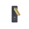 thumbnail image 2 of Advancent Hotel AC 100-260V luz de pared ajustable ornamento 3000K sala de estar dormitorio lámpara giratoria decoración accesorio de iluminación Iluminación y accesorios Oro negro Advancent HA066252-03B, 2 of 6