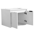 thumbnail image 5 of Bathroom Vanity 24 Inch Wall Mounted - White Color Cabinet Resin Sink With Soft Close Doors Modern Fixture Compact And Functional, 5 of 7
