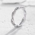 thumbnail image 2 of justharion Couples Wedding Crystal Ring Punk Twist Loop Circle Woman ring Wedding Man Girls Lady Party Jewelry Rings, 2 of 9