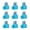 Blue, variant on JZROCKER Pack of 500 Tiny Rabbits Glow in the Dark Bunnies Figurines Garden Decoration