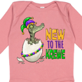 thumbnail image 4 of Inktastic New to the Krewe Mardi Gras Baby Alligator Boys or Girls Long Sleeve Baby Bodysuit, 4 of 5