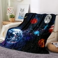 thumbnail image 2 of Galaxy Planet Blanket Outer Space Universe Gifts for Women Men Dad Mom Husband Wife Birthday Christmas Valentines Gift Fathers Day Decor Girls Boys Present 60x80 Inch, 2 of 6