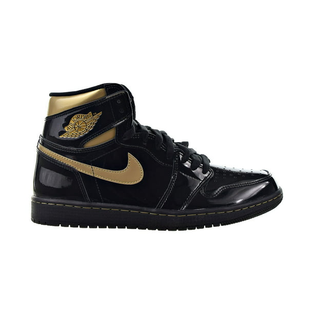 Air Jordan 1 Retro High OG Men's Shoes Black-Metallic Gold 555088