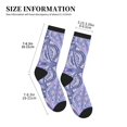 thumbnail image 3 of Athletic Socks Holographic Iridescent Color Wrinkled Foil Sport Running Calf Socks Crew Socks for Men Women, 3 of 7