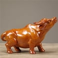 thumbnail image 3 of Rosewood carved ox figurine, a feng shui decorative craft for home, living room, or office use., 3 of 4