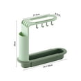 thumbnail image 3 of Dolked Sink Telescopic Rack, Expandable Storage Drain Basket Sink Storage Rack Holder with 4 Hooks, Towel Rack Under Sink Organizers, 3 of 8