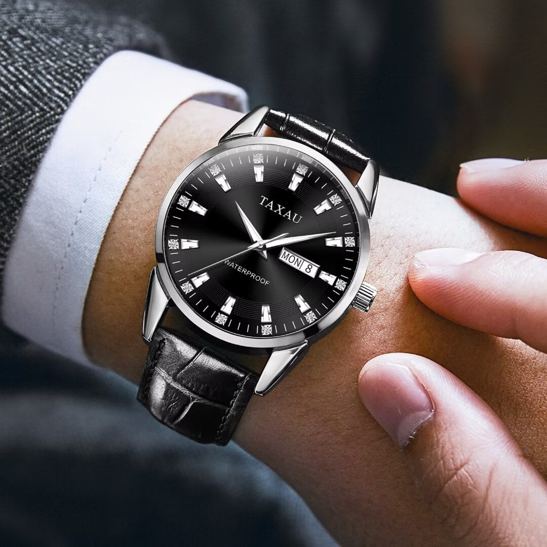 Black big dial watches best sale
