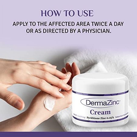 DermaZinc Therapy Cream, Zinc Cream for Skin, Skin Disorder Relief Cream for Psoriasis, Dermatitis, Eczema, and Other Skin Condition Symptoms