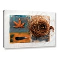 thumbnail image 2 of ArtWall Elena Ray "Nest With Eggs, Feather, And Sycamore Leaf" Gallery-wrapped Canvas, 2 of 2
