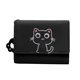 thumbnail image 1 of SGACAI Cartera de mujer con diseño de gato, monedero corto de cuero, tarjetero, Q1, 1 of 7