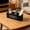 Black-Free Size/BK, variant on 3 Compartment Remote Control Organizer Box With Handle Desk Caddy for TV DVD BluRay Media Player Phones Pens Glasses Office Living Room Wooden Desk Remote Control Organizer Pack Home Living Room Set