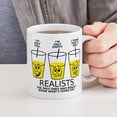 thumbnail image 4 of CafePress - Glass Half Full Empty Pee Funny T Shirt Mug - 11 oz Ceramic Mug - Novelty Coffee Tea Cup, 4 of 4