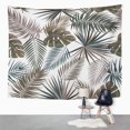 thumbnail image 2 of UFAEZU Green Aloha Leaves Monstera Tropical Palm Tree Beach Blank Border Botanical Wall Art Hanging Tapestry Home Decor for Living Room Bedroom Dorm 51x60 inch, 2 of 2