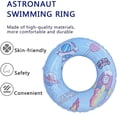 thumbnail image 3 of Inflatable Swimming Ring Tube, Floating Swimming Ring Beautiful Starry Sky Pattern Swimming Ring-Inflatable Tube, Suitable for Children and Adults, Water Toys, Beach Party Supplies, 3 of 5
