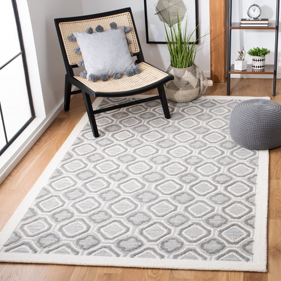 Safavieh Metro Nick Geometric Area Rug, Ivory/Gray, 5' x 8'